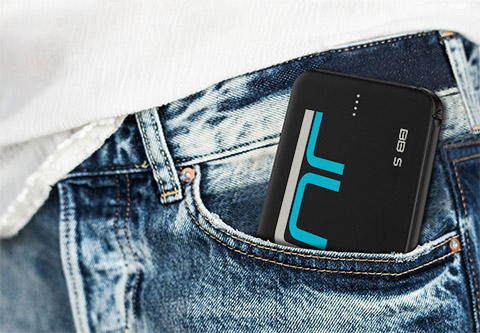 Jump BB5 battery bank in jeans pocket