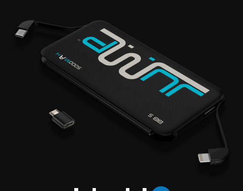 Jump BB5 with exposed built-in charging cables and Micro USB adapter